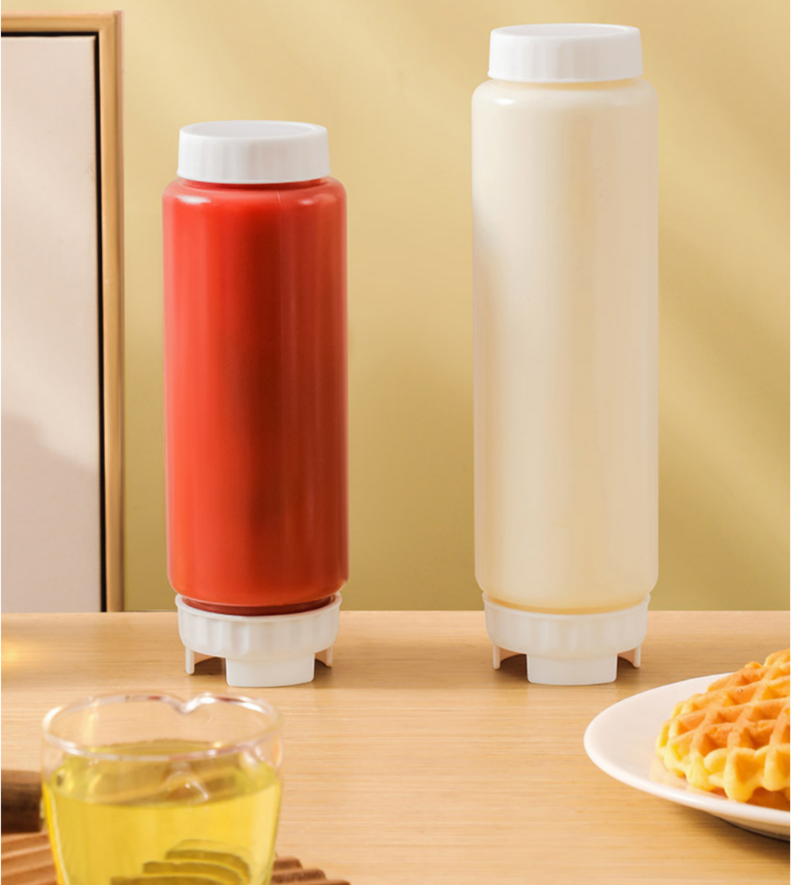Sauce Squeeze Bottles Bulk--Plastic Condiment Squeeze Bottles--Custom Sauce Bottles with Logo