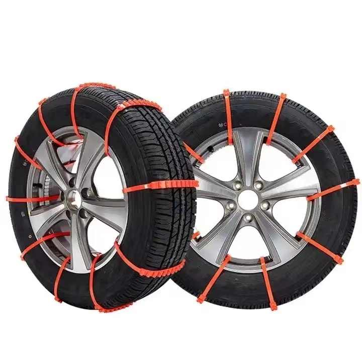 Car tire anti-skid chain, snow relief chain, universal emergency truck plastic anti-skid zip tie anti-skid chain